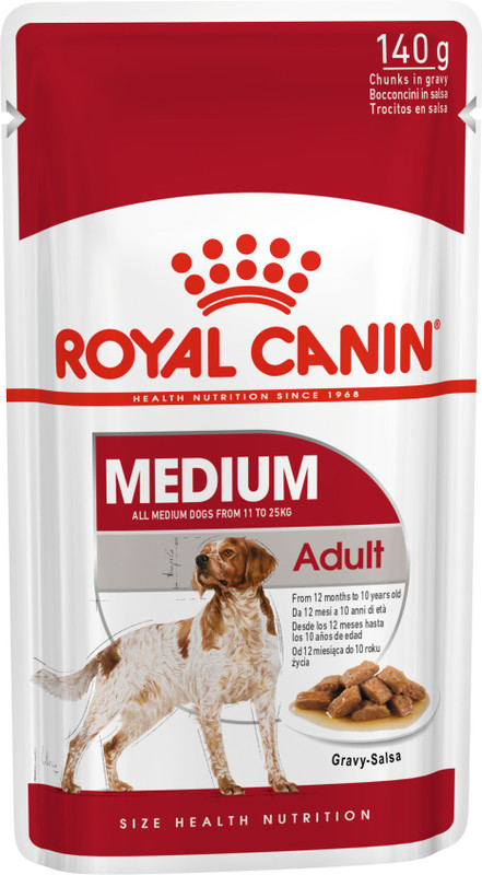 Royal Canin Medium Adult 10x140g 1.4 kg Wet Adult Dog Food