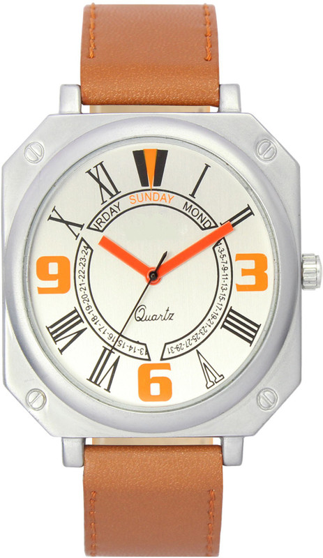 loomex SNK_W45 WHITH BIG DIAL AND LEATHER STRAP Analog Watch  - For Men