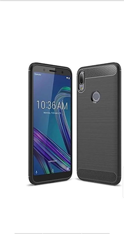 sadgatih Back Cover for ASUS ZENFONE MAX PRO M2 ( BLACK , HYBRID CASE , FLEXIBLE RUBBER CASE )(BLACK, Grip Case)