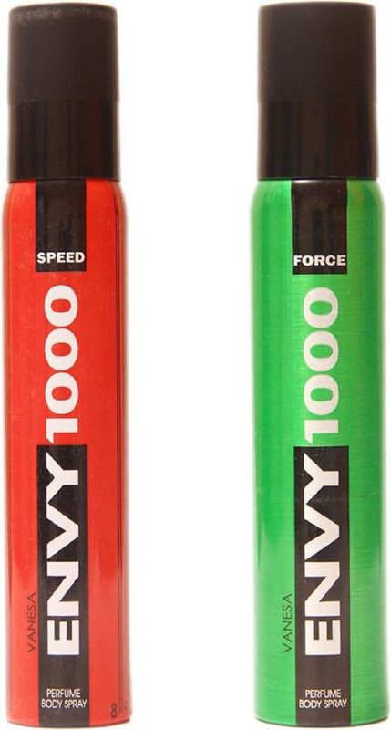 envy SPEED,FORCE Deodorant Spray  -  For Men(240 ml, Pack of 2)