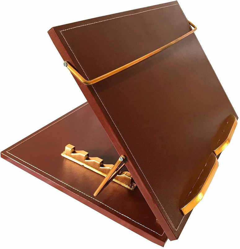 goodwill tech 0 Compartments Leather 15*21 Leather Table top for Laptop/Drawing/Sketching(Brown)