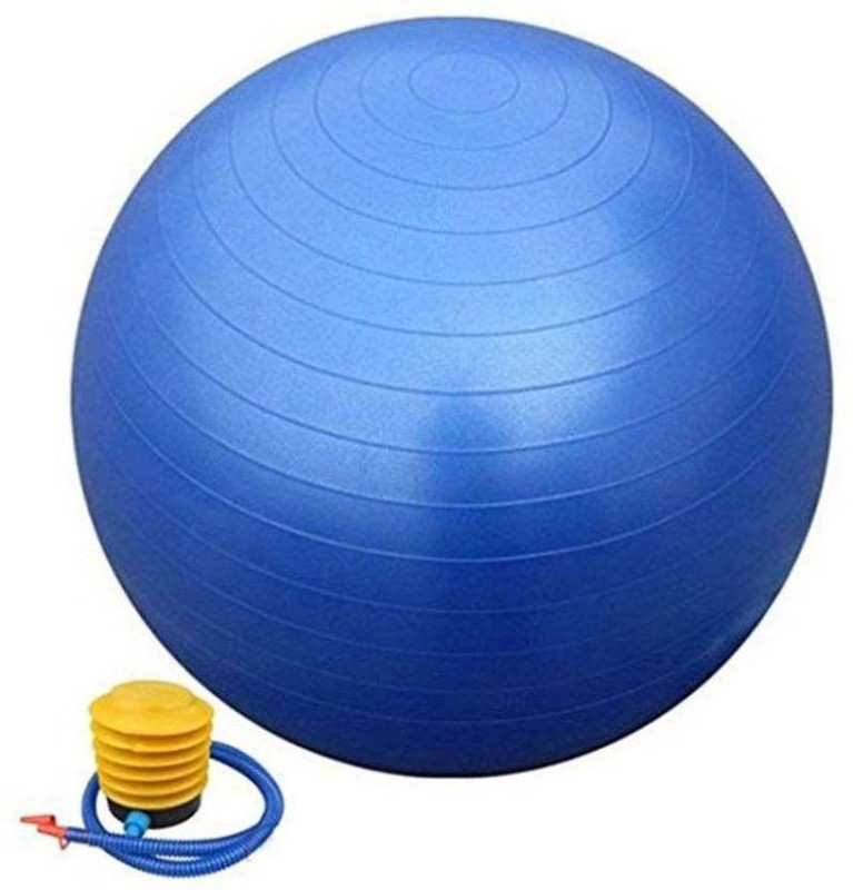 WDS Anti-burst Fitness Exercise Stability Gym Ball / Swiss 75 CM Gym Ball(Blue) Gym Ball(With Pump)