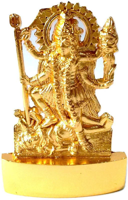 mquare Kaali Idol/Kali Statue/Murti 100% Best Quality Idol Decorative Showpiece  -  6 cm(Alloy, Gold)