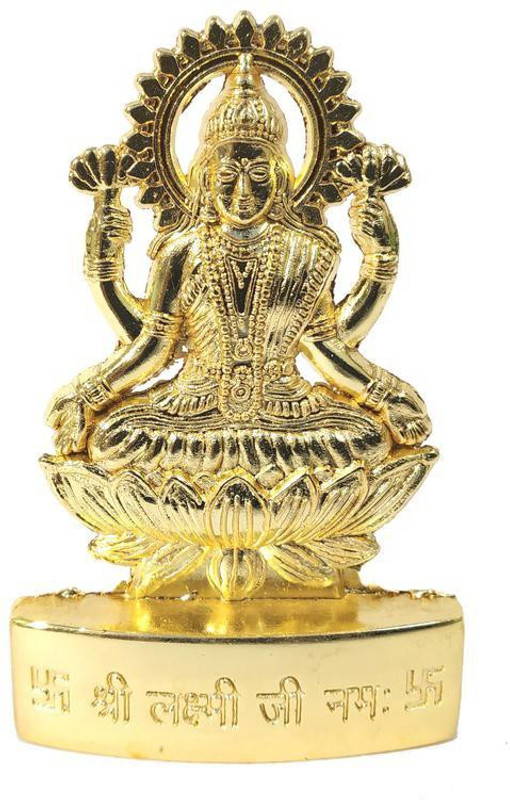 shriramkart Laxmi Idol/Lakshmi Statue/Murti 100% Good Quality Idol Decorative Showpiece  -  6.5 cm(Metal Alloy)
