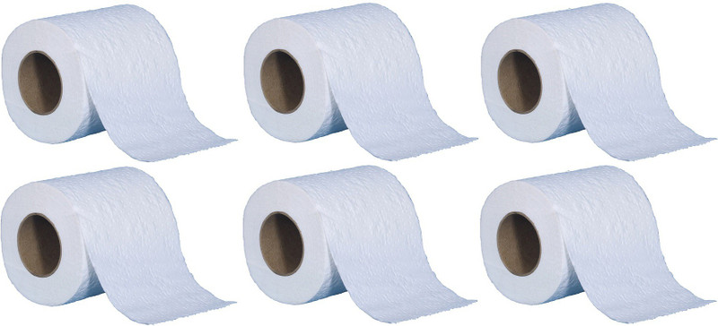 brow Toilet tissue Roll, 6 rolls, Bright white Toilet Paper Roll(4 Ply, 120 Sheets)