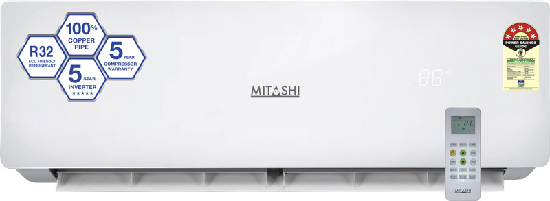 Mitashi 1.5 Ton 5 Star Split Inverter AC - White(MiSAC155INv35, Copper Condenser) Mitashi 1.5 Ton 5 Star Split Inverter AC - White(MiSAC155INv35, Copper Condenser)