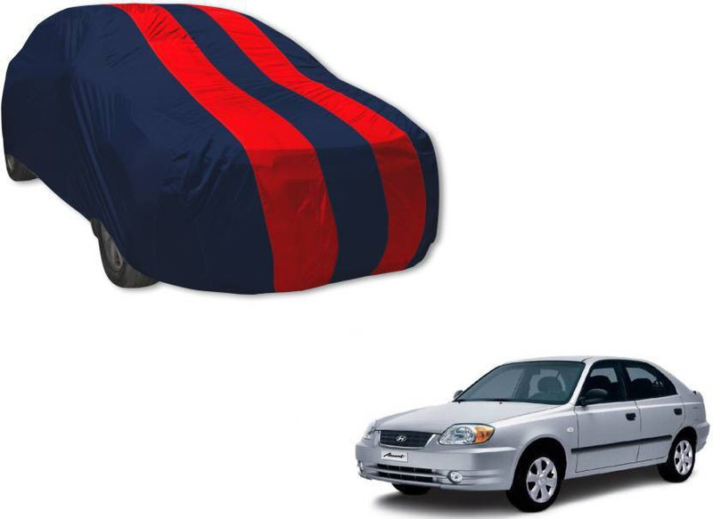 npms Car Cover For Hyundai Accent (With Mirror Pockets)(Red, For 2017 Models)