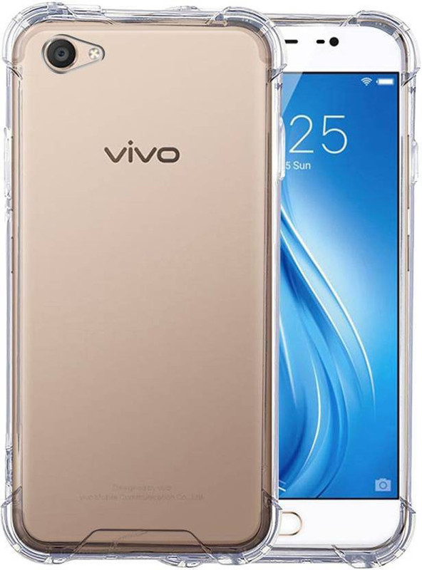 km ppower Back Cover for VIVO V5(TRANSPARENT, Dual Protection)