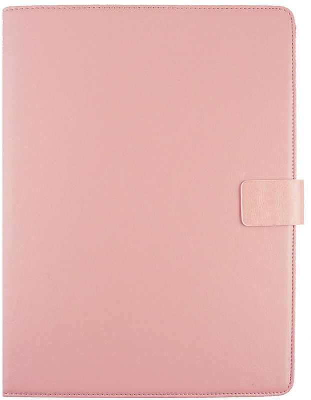 Emartbuy Wallet Case Cover for Vexia Tab 8i Hero(Baby Pink Plain)