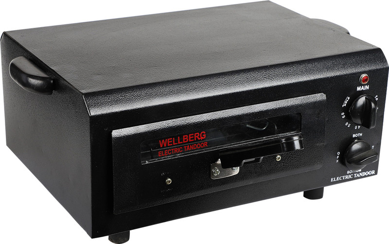 Wellberg Iron Temperature and Auto Time Controlling Electric Tandoor, 14.5-inches, Black , Model No.2636 Electric Tandoor