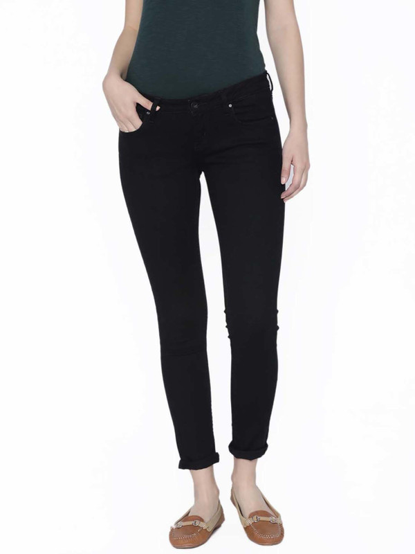 woodrow Slim Women Black Jeans