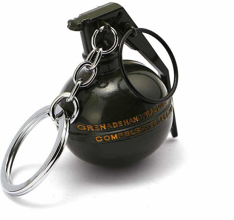 shibu PUBG Game Battleground Hand Frag Grenade Metal Keychain Key Chain