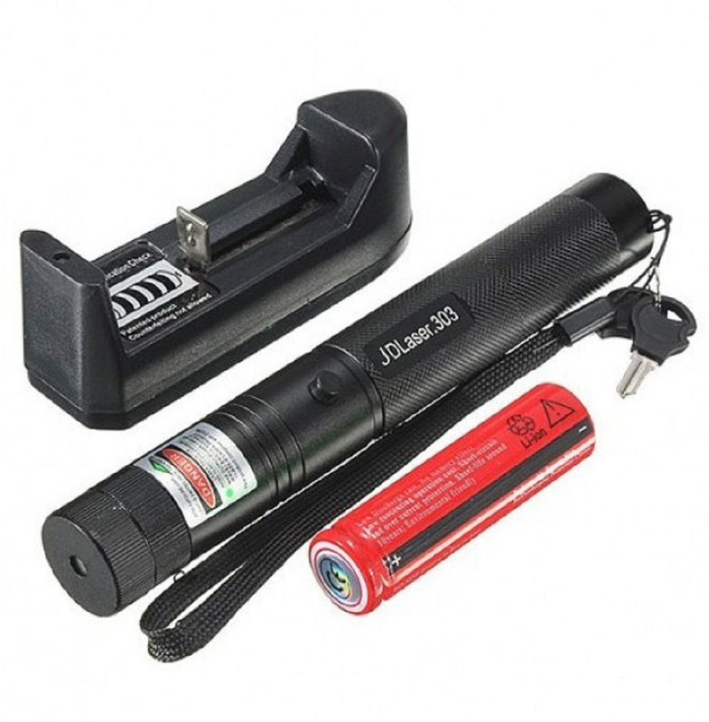 SHOPEE 532nm SD 100 mw 303 Focus Green Laser Adjustable Pointer with 18650 Battery and Charger(320 nm, GREEN) SHOPEE 532nm SD 100 mw 303 Focus Green Laser Adjustable Pointer with 18650 Battery and Charger(320 nm, GREEN)