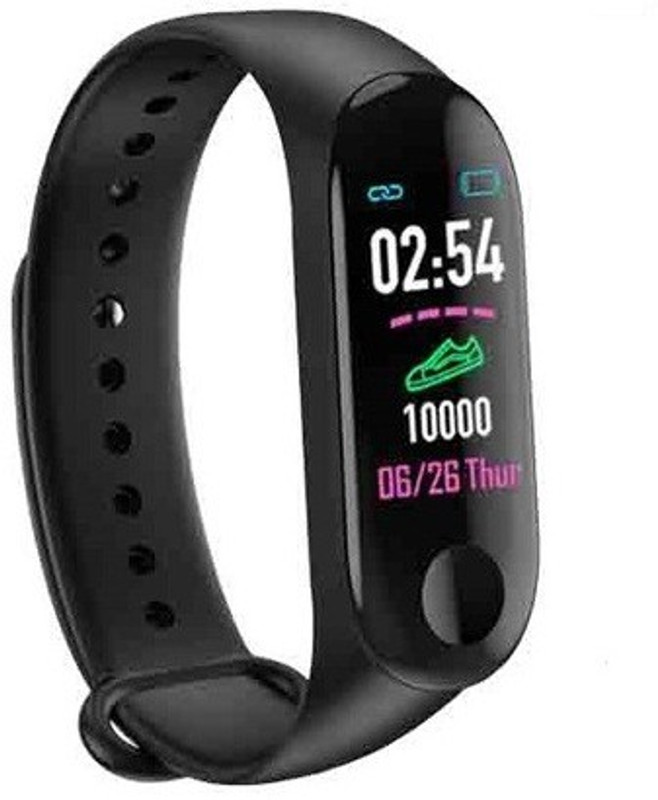 vizo VIZO M3 Smart Band(Black Strap, Size : Freesize)