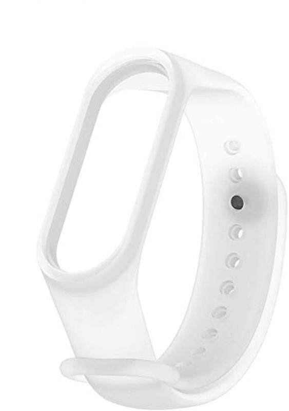 techfi Premium Silicone Transparent White For MI band 3 Smart Band Strap(Green)