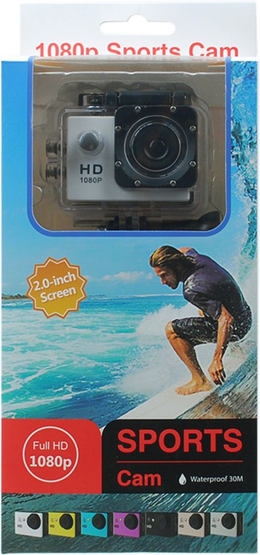 Maupin 1080P 1080P Sports Plastics Fibre Waterproof Camera Sports and Action Camera(Black, 16 MP)