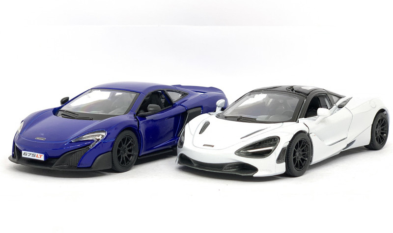 Jack Royal 2 Combo Mclaren 720 S - Mclaren 676 LT Metal Toy Car(Purple, White)