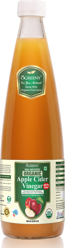 ogreeny USDA Organic Vinegar(500 ml)