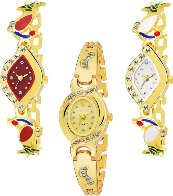 brandsoon GOLD PACK THREE POCO Analog Watch  - For Girls