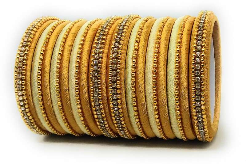 Buy Sai Silk Dori Bangle Set Pack of 10 Online at desertcartTunisia