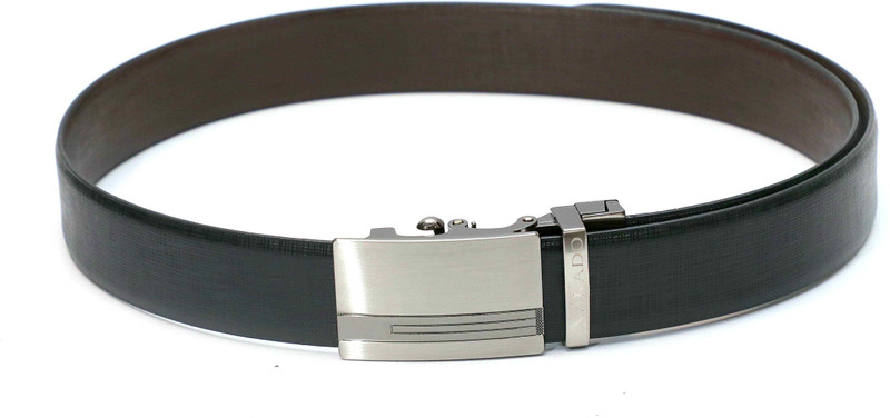 arado Men Evening, Party, Formal Black Genuine Leather Reversible Belt