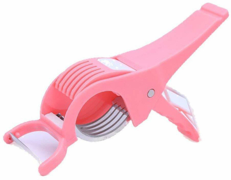flyingdreem Veg Cutter Sharp Stainless Steel 5 Blade Vegetable Cutter with Locking System (Color May Very) Vegetable & Fruit Slicer(1)