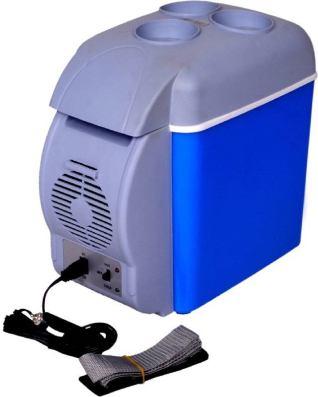 Elegantshopping Portable Freezer Cooler Warmer Multi-Function Travel Freeze 7.5 L Car Refrigerator(Grey, Blue)