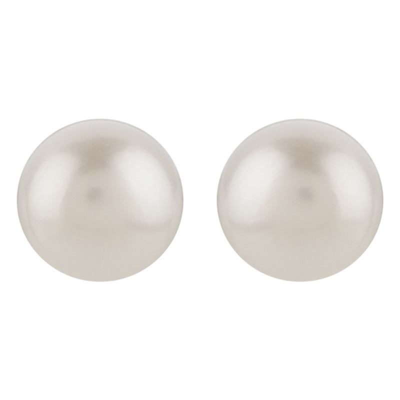 munaa lifestyle Pearl studs Pearl Brass Stud Earring
