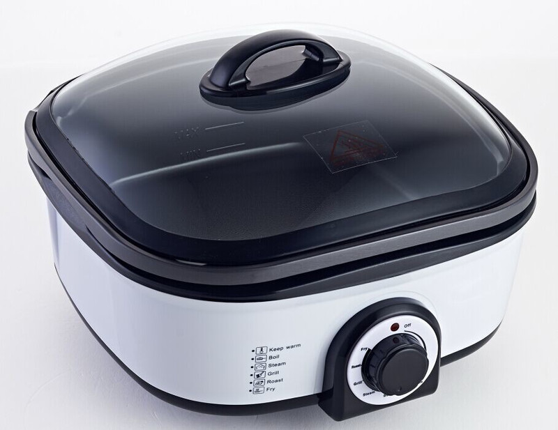 Kawachi All in 1 Electric Kitchen Roasts, Slow Cooks, Steams, Fries, Grills, Boils, Casseroles & More! Slow Cooker(1 L, Multicolor)