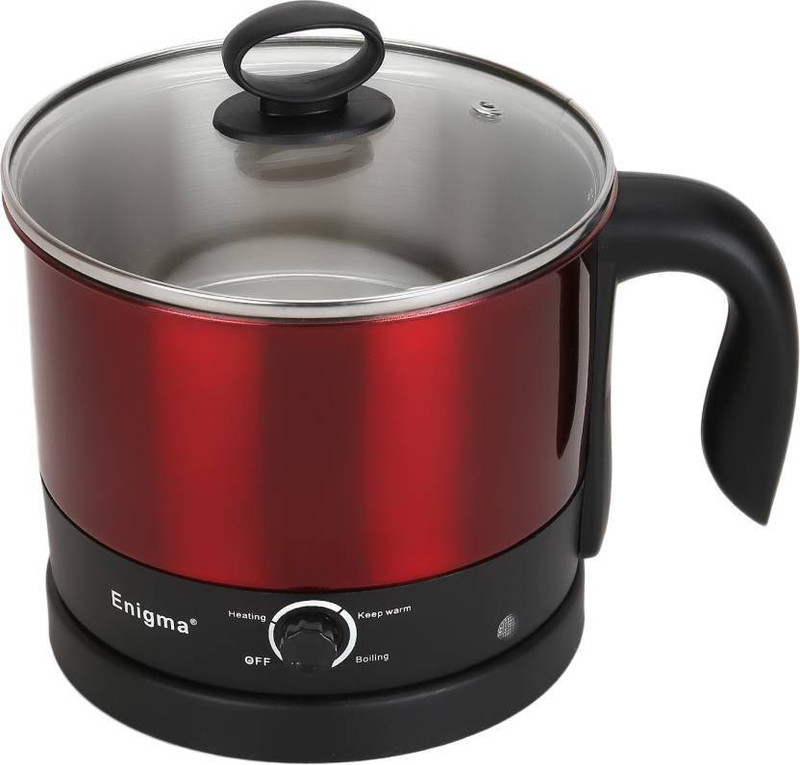 Enigma Premium Quality Multifunction Electric Kettle(1.2 L, Red)