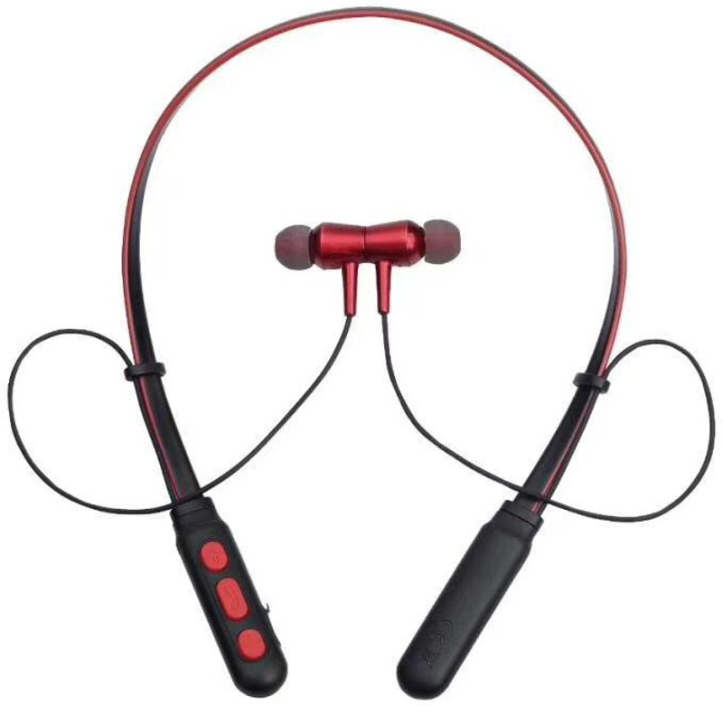 digibuff B11 Bluetooth Wireless Neckband Earphones Sportswear Bluetooth Headset with Mic(Red, Blue, Black, In the Ear)