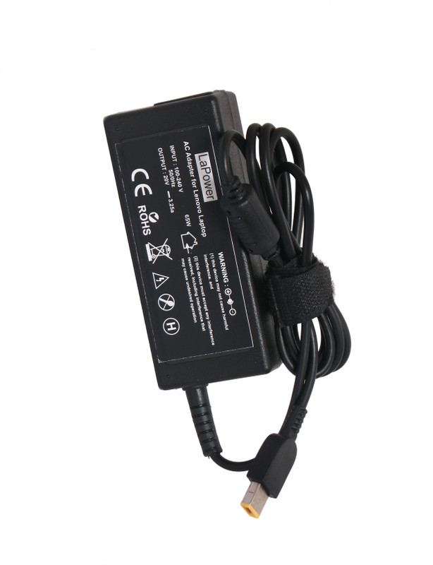 Lapower Laptop Charger X240, X250 (USB Slim Pin) 65w 65 W Adapter(Power Cord Included)