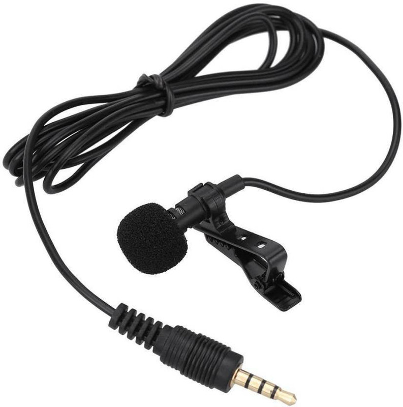 zeom Wired Tie Clip Collar Microphone with 3.5mm USB Microphone