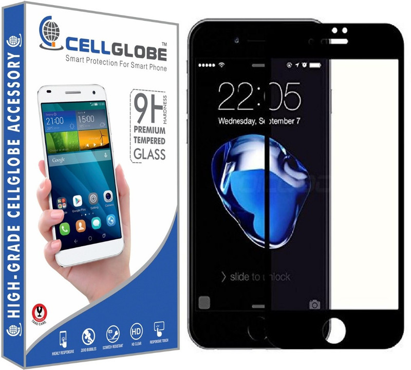 cellglobe Edge To Edge Tempered Glass for Iphone 8G plus(Pack of 1)
