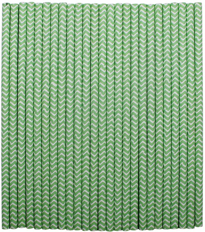 tecmac Straight Drinking Straw(Green, Pack of 100)