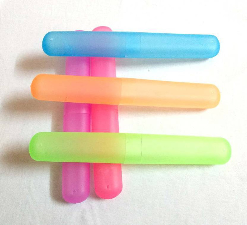 Nuestra 5 pcs Toothbrush Tube Cap Cover Plastic Toothbrush Holder Toothbrush Case