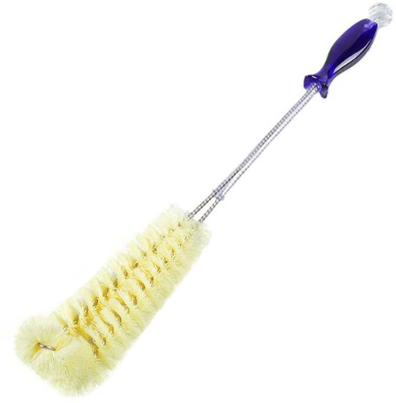southfashions angled bottle cleaning brush(Yellow)