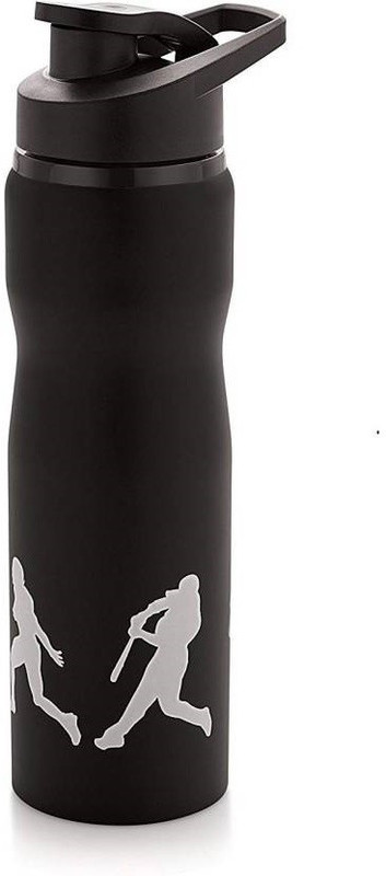 vmoxi Stainless-Steel Water Sport Bottle, 750ml (Black) 750 ml Bottle(Pack of 1, Black)