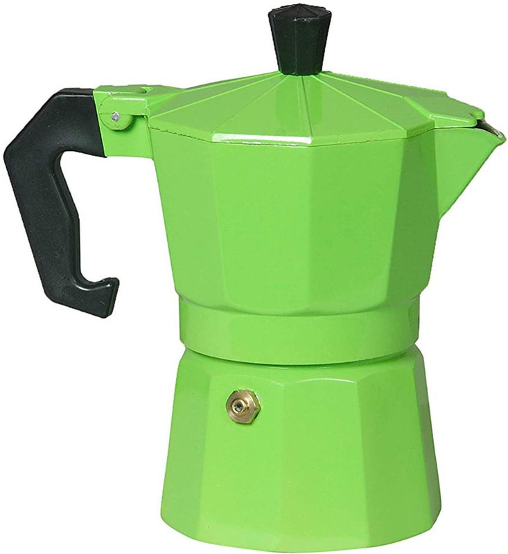 3dcreations Green_03 3 Cups Coffee Maker(Multicolor)