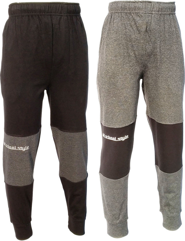 chopper club Track Pant For Boys(Black, Pack of 2)