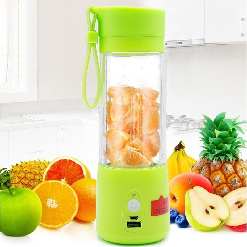 Buyerzone NA Portable USB Juicer Bottle Blender (Multicolour) 220 Juicer Mixer Grinder(Green, 1 Jar)