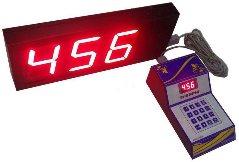 MME 3 digit token display system with voice for Banks, Hospitals, Clinics, shops Indoor PA System(120 W)