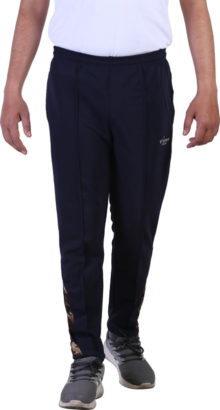 sports sparx Solid Men Black, Blue Track Pants