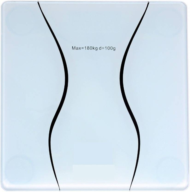 Rorian National Digital Led Body Weight Machine Toughened Glass Weighing Scale(White)