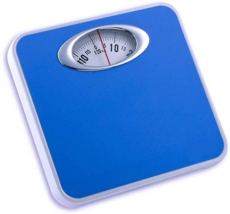 Rorian Analog Weight Machine, Capacity 120Kg Manual Mechanical Full Metal Body 9815 Weighing Scale(Blue)
