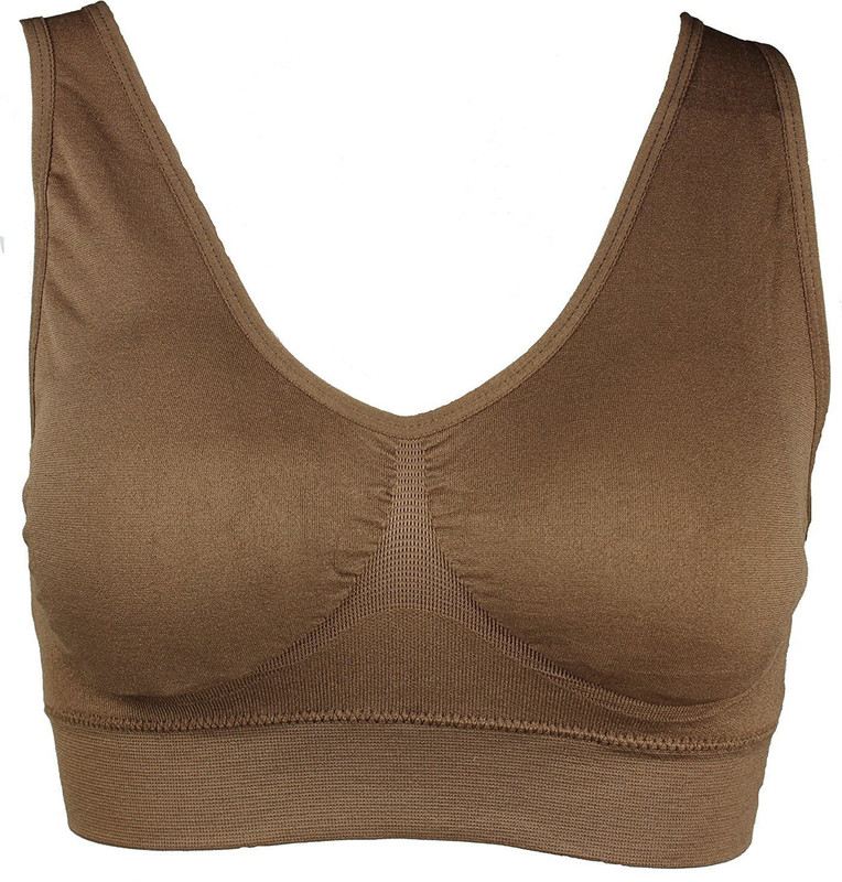 Comfort Layer bySlim N Lift Aire™ ® Comfy Seamless Removable Pads Women, Girls Sports Lightly Padded Bra(Beige)