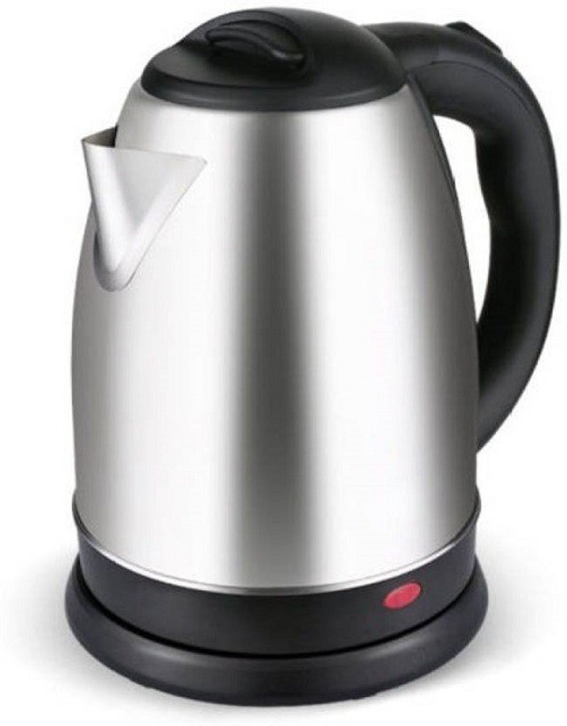 KitchenFest Multipurpose Cordless (1.8, Black, Steel) Electric Kettle(1.8 L, Silver)