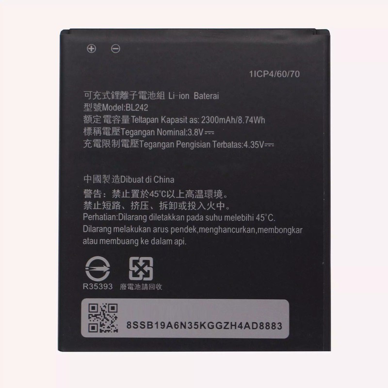 TRADUSS Mobile Battery For Lenovo A6000 / A6000 Plus BL242