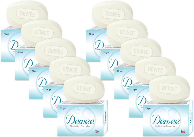 dewee Moisturizing Cream Bar ( 10 x 75 gm )(10 x 75 g)