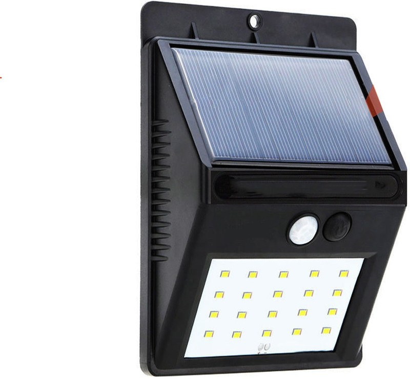 webster Automatic Motion Activated Sensor Solar Power Led Lamp Waterproof Outdoor Security Bulb Light for Indoor, Home, Garden, Driveway, Pathway, Street Light Emergency Light(Black)